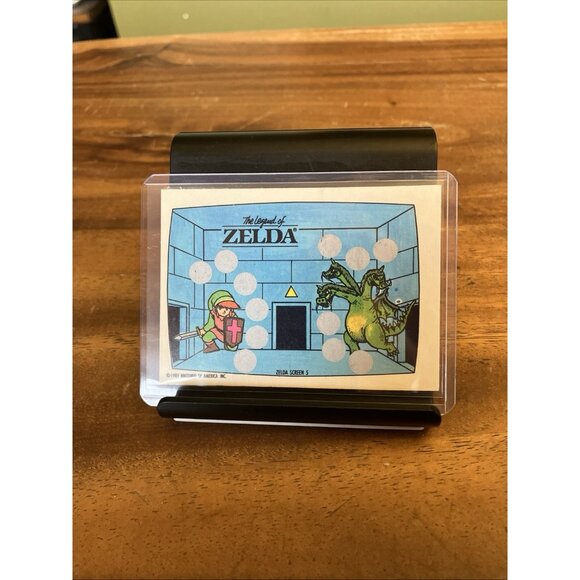 1989 Topps Nintendo Scratch-Off Card The Adventures Of Zelda UNSCRATCHED - Picture 5 of 5